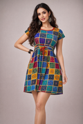 Veloura Mosaic Charm Flare Dress