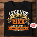 Legends Made in 19XX – Personalized Vintage T-Shirt