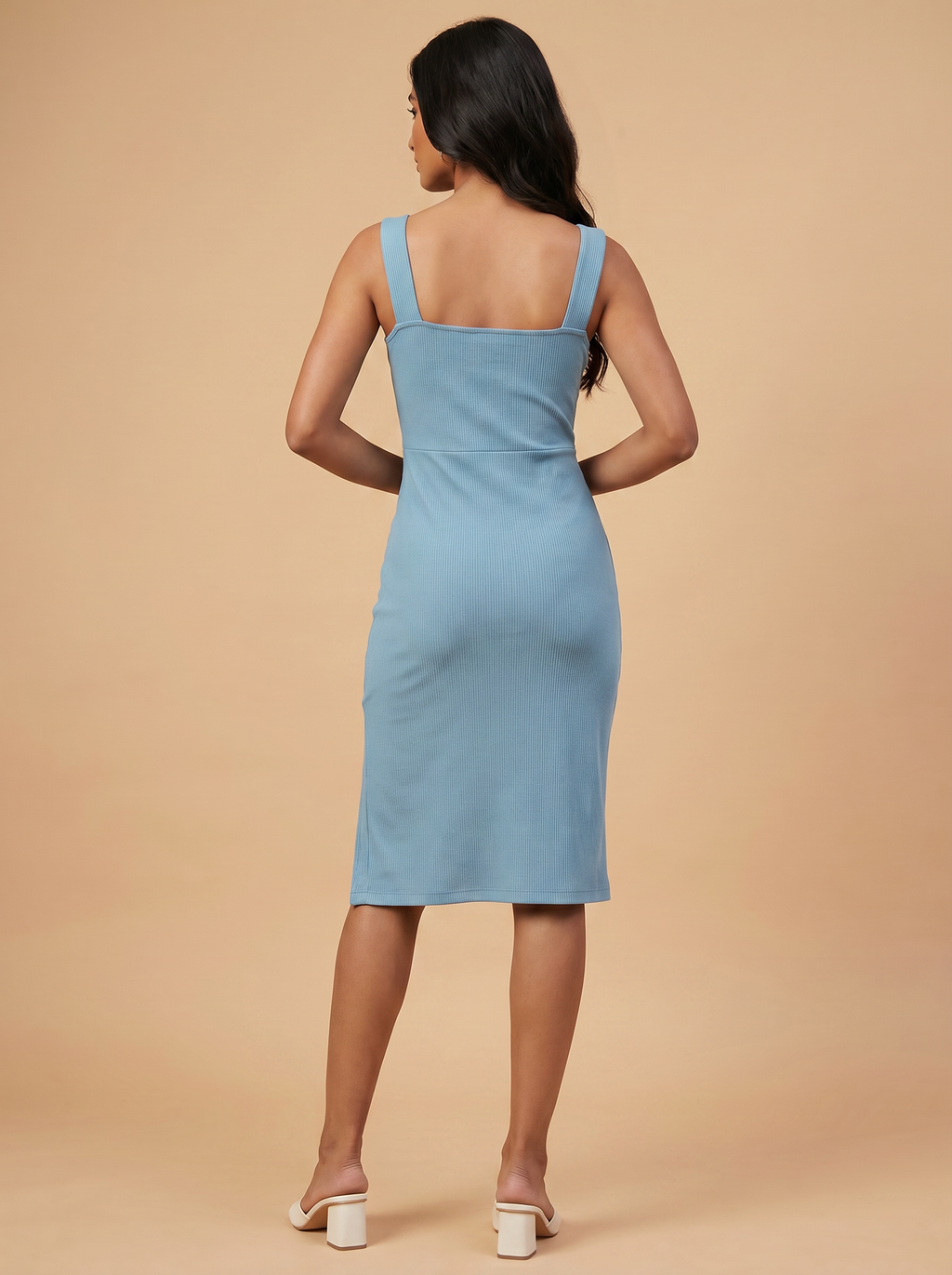 Veloura Azure Sculpt Midi Dress