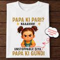 Veloura™ Papa Ki Gundi Personalized Daughter T-Shirt