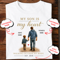 Veloura™ Personalized Father-Son Heartwalk T-Shirt